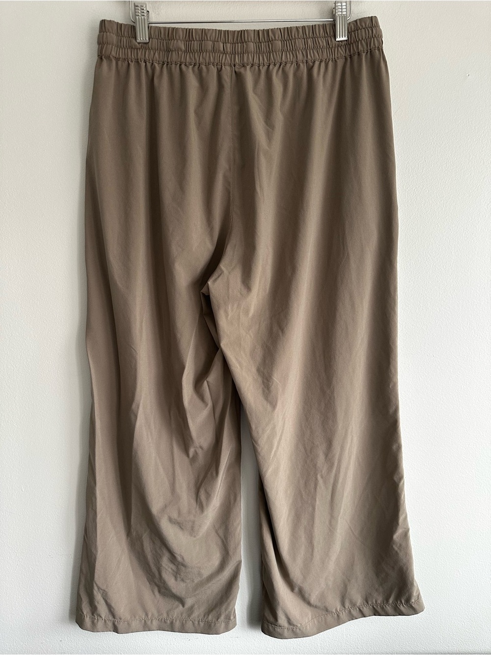 TNA Wide-Leg Drawstring Joggers - Light Brown Tan XL - Picture 3 of 8